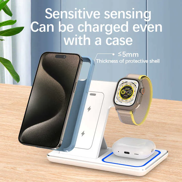 محمول 3 في 1 سريع متعدد الوظائف 15 واط . Wholesale Portable 3 in 1 Fast Multifunctional 15W Phone