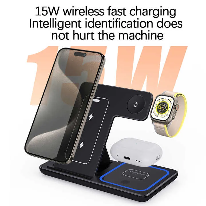 محمول 3 في 1 سريع متعدد الوظائف 15 واط . Wholesale Portable 3 in 1 Fast Multifunctional 15W Phone