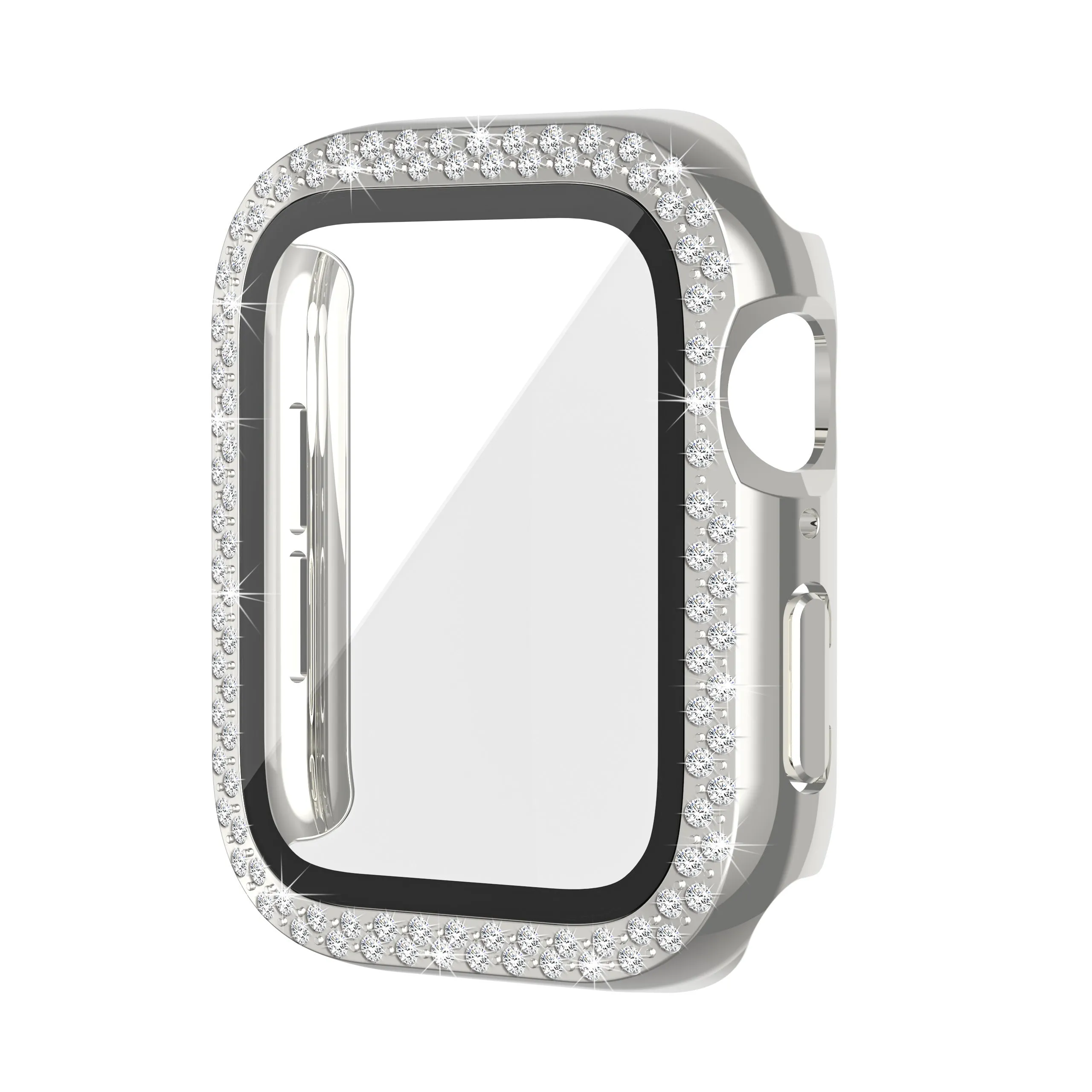 Bling Bumper Case with Screen Protector for Apple Watch 45mm-Assorted Colors