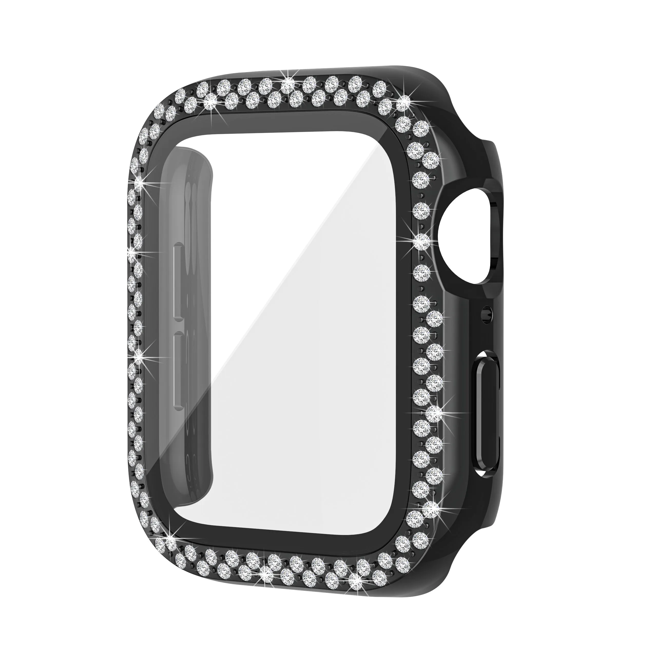 Bling Bumper Case with Screen Protector for Apple Watch 45mm-Assorted Colors