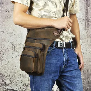 Men's Retro Outdoor Cell Phone Camera Waist Bag