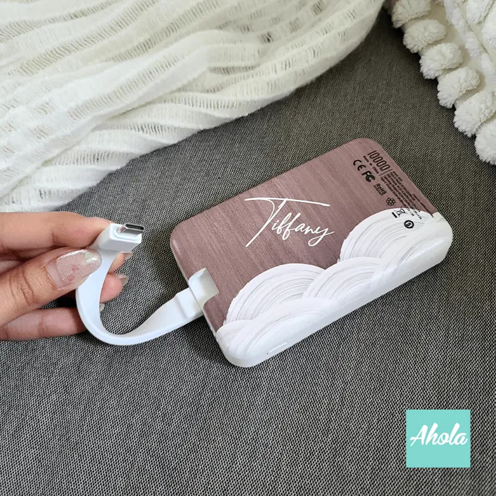 【Neutral】Portable Wireless Charger   Power Bank with built-in wire 無線 內置線便攜式差電器