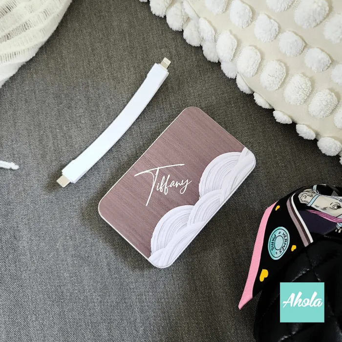 【Neutral】Portable Wireless Charger   Power Bank with built-in wire 無線 內置線便攜式差電器