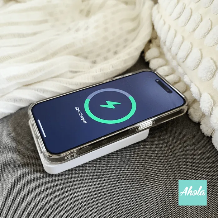 【Neutral】Portable Wireless Charger   Power Bank with built-in wire 無線 內置線便攜式差電器