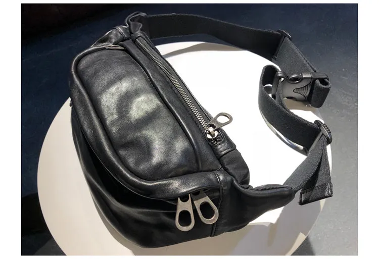 New Vintage Cowhide Cross-body Bag For Men