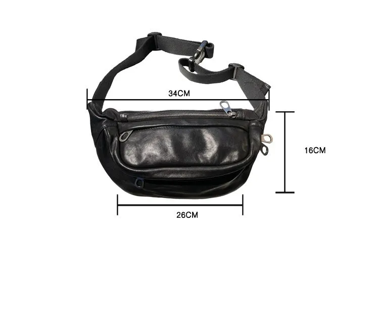 New Vintage Cowhide Cross-body Bag For Men
